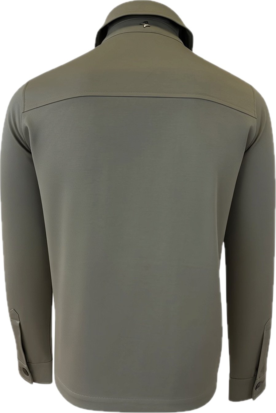 Supima zip overshirt