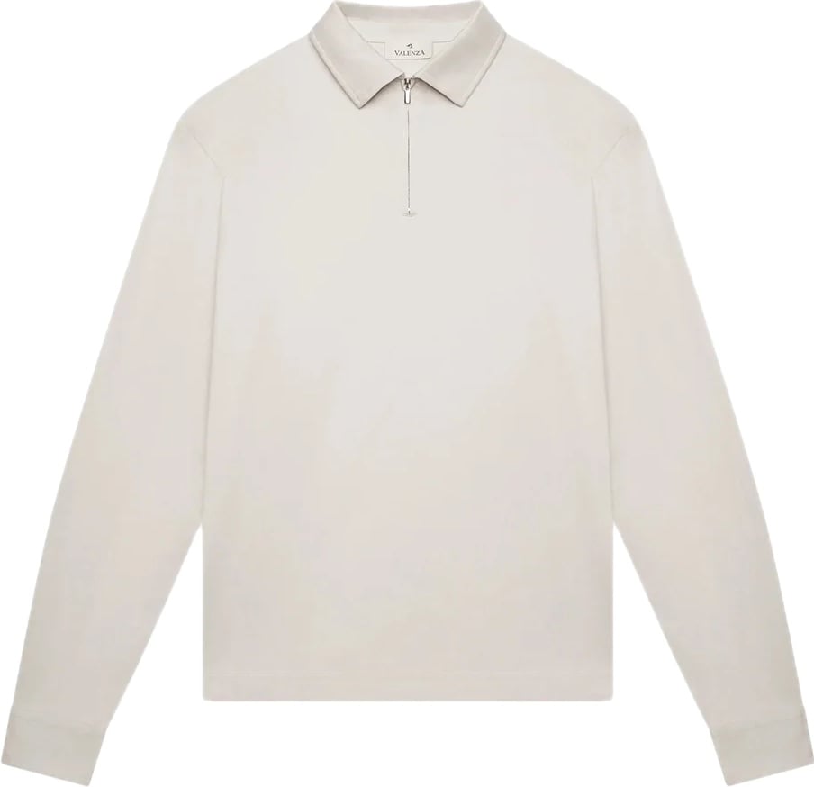 Supima zippolo ls pearl grey
