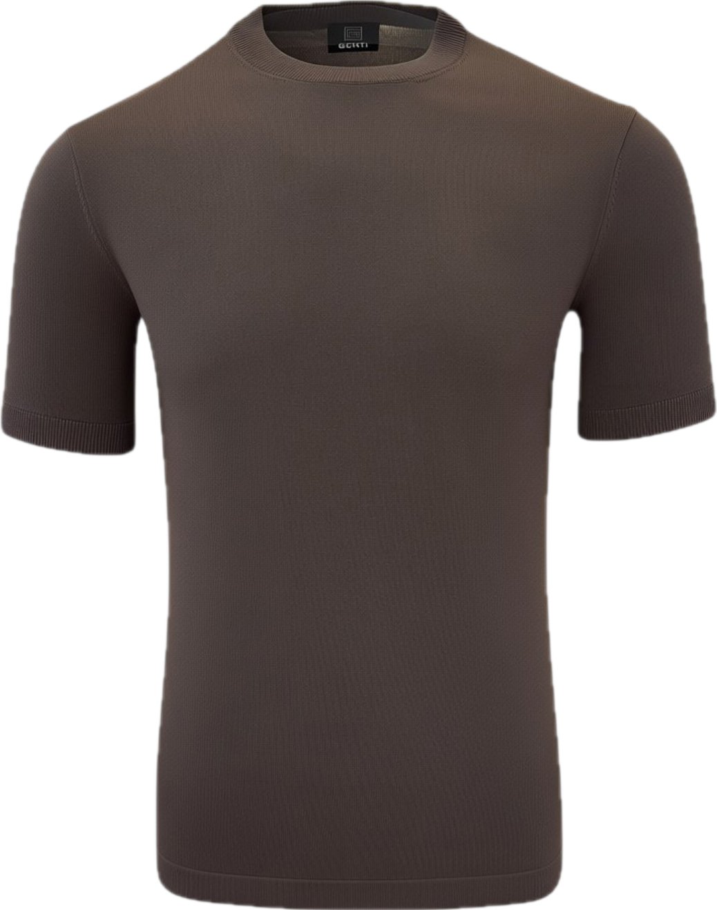 T-shirt midbrown