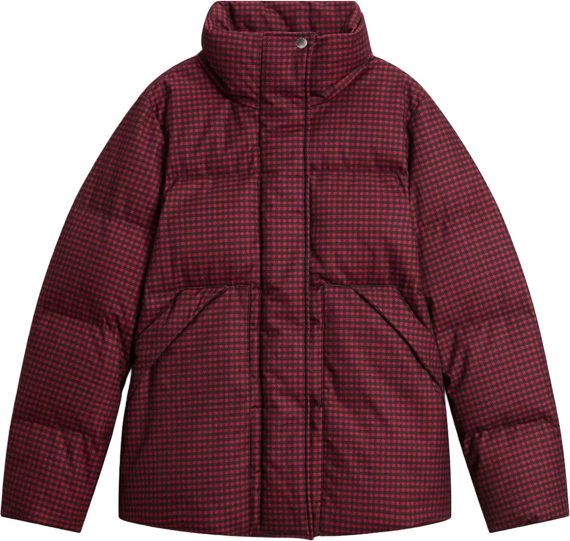Wool Like Jacket Red Micro Buffalo