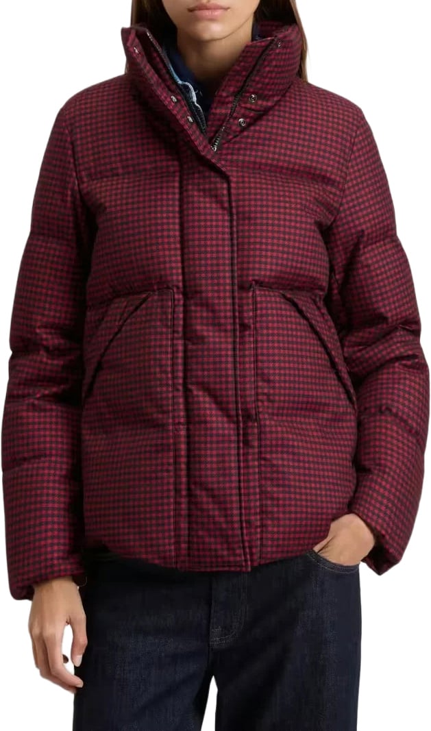 Wool Like Jacket Red Micro Buffalo