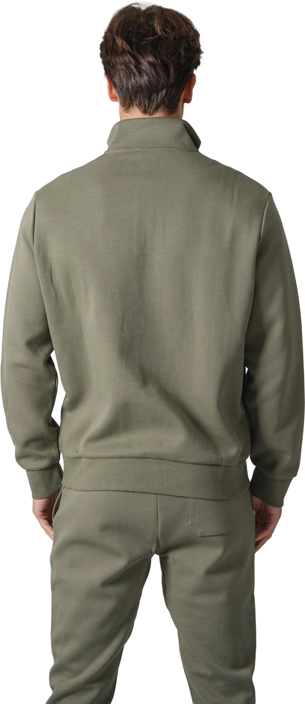 Double knit half zip trui
