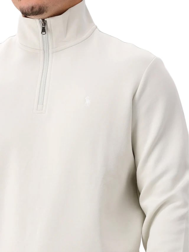 Double knit half zip trui