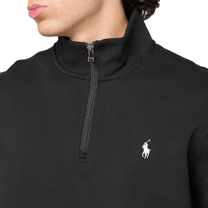 Double knit half zip trui