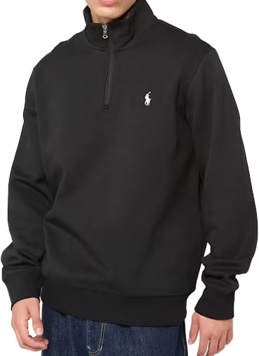 Double knit half zip trui
