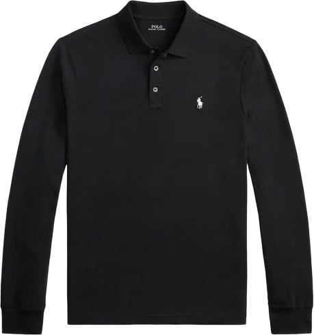 Slim fit lange mouwen polo
