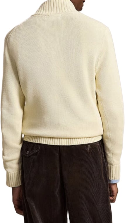 cotton halfzip trui