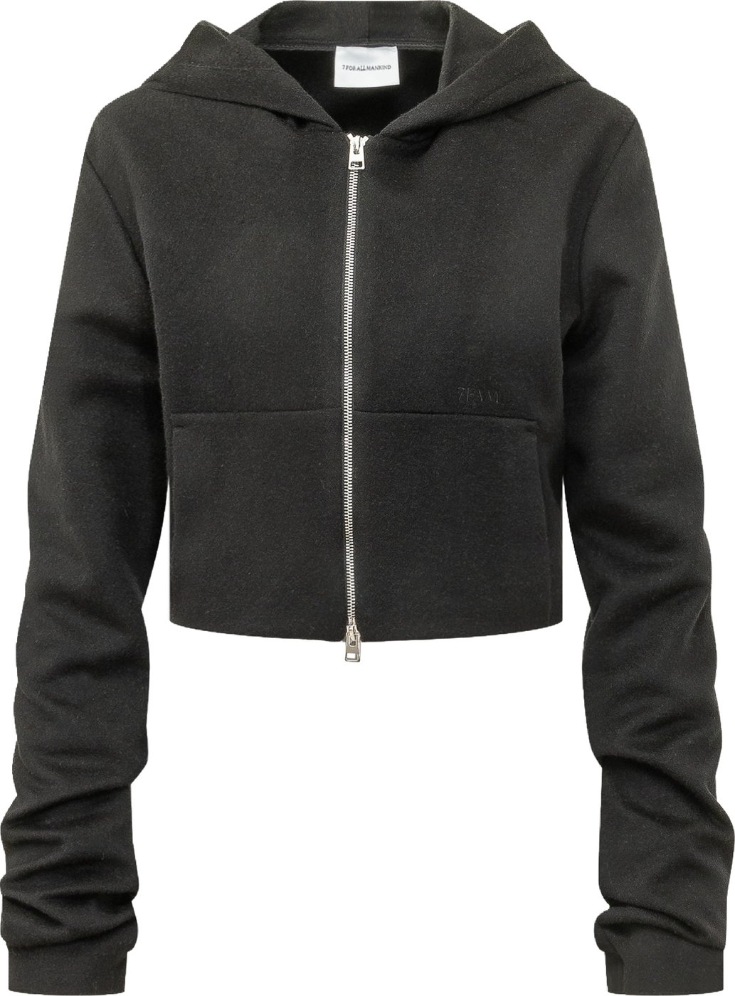 RUCHED ZIP HOODIE