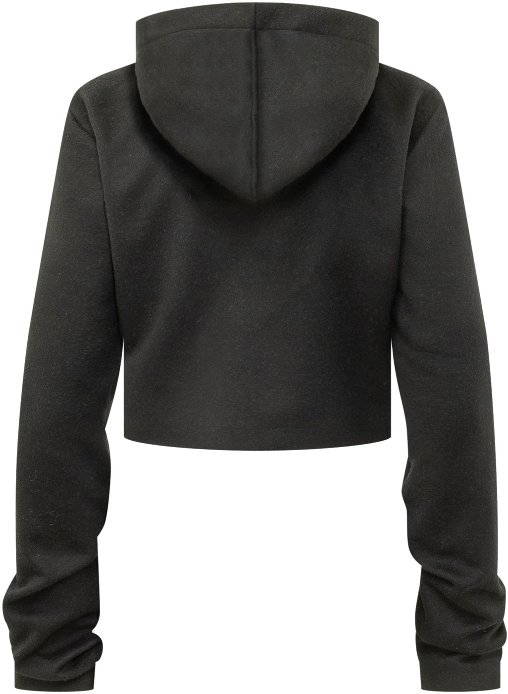 RUCHED ZIP HOODIE