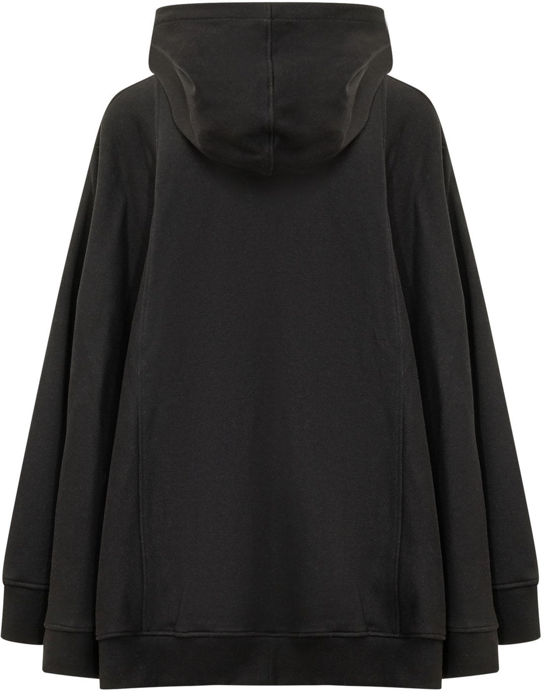 Felpa Oversize con Zip e Cappuccio