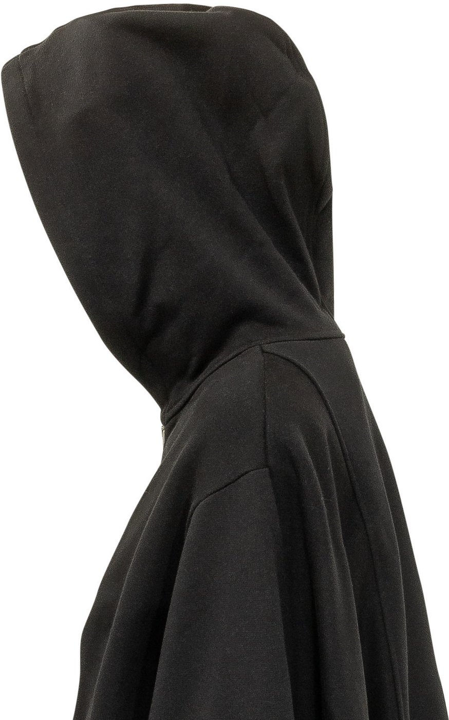 Felpa Oversize con Zip e Cappuccio
