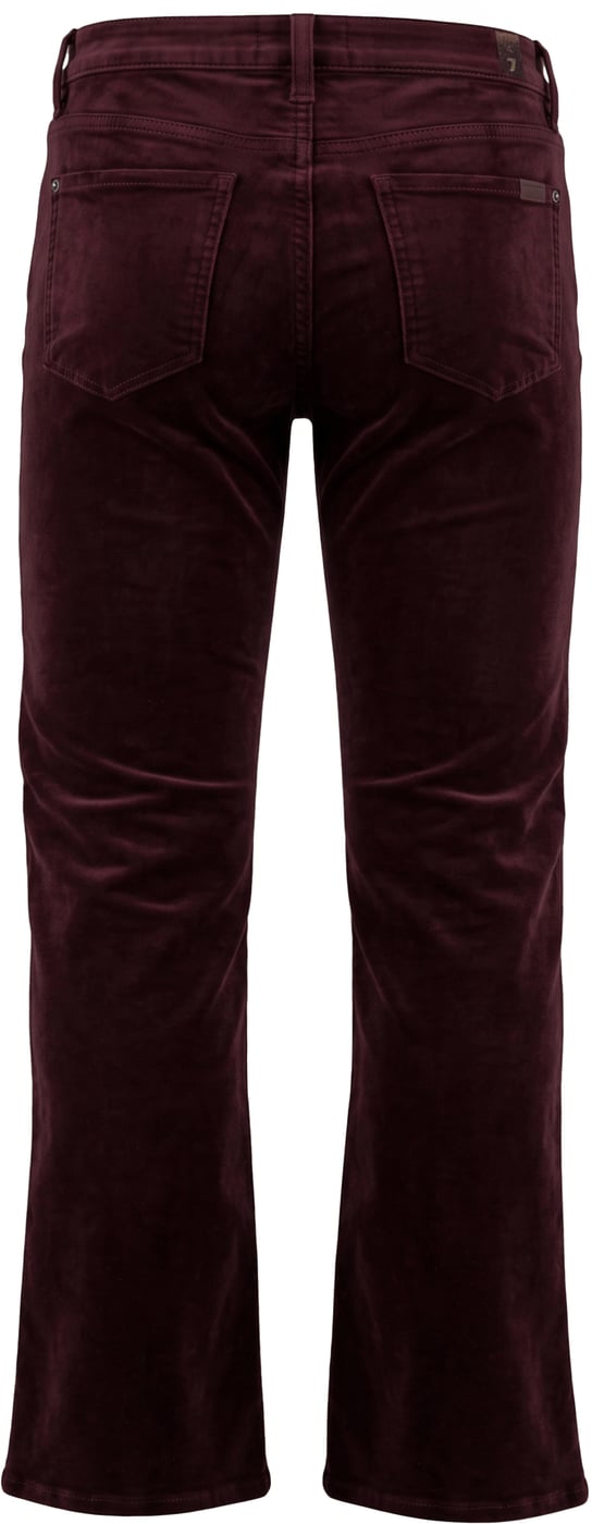 Bootcut trousers in velvet