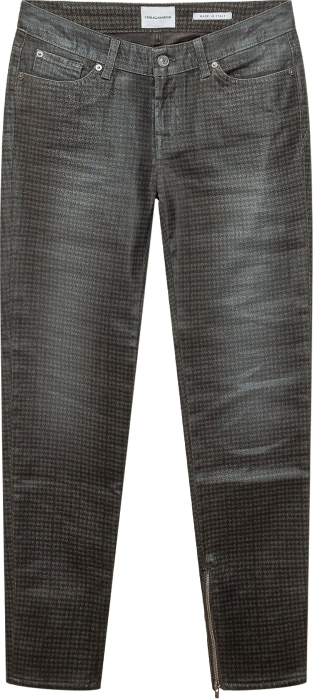 Jeans Skinny con Zip al Fondo
