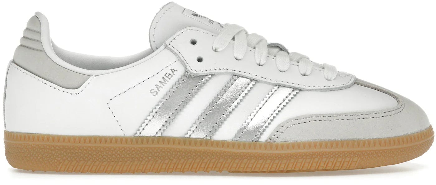 adidas Samba OG White Silver Metallic Grey (Women's)