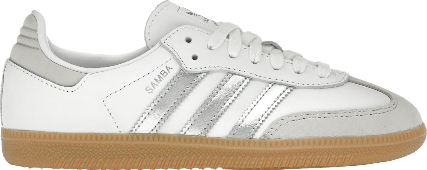 adidas Samba OG White Silver Metallic Grey (Women's)