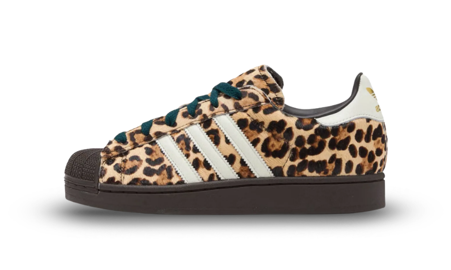 Adidas Superstar II Leopard Dark Brown Ivory (Women's)