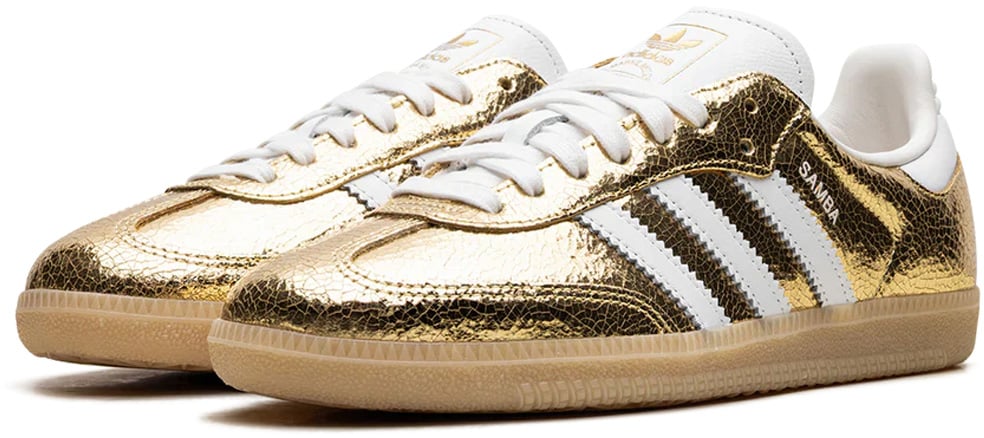 Adidas Samba OG 'Gold Metallic Cracked Leather' (W)