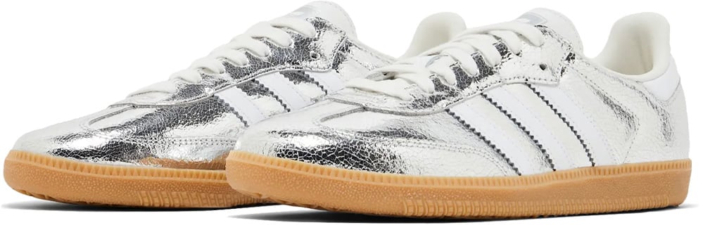 Adidas Samba OG 'Silver Metallic Cracked Leather' (W)