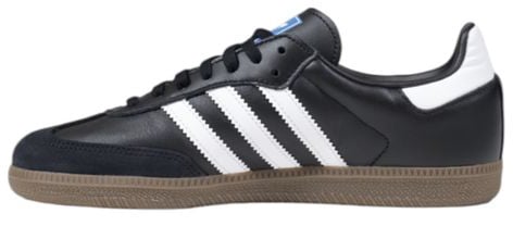 Adidas Originals Black Leather Athletic Sneakers