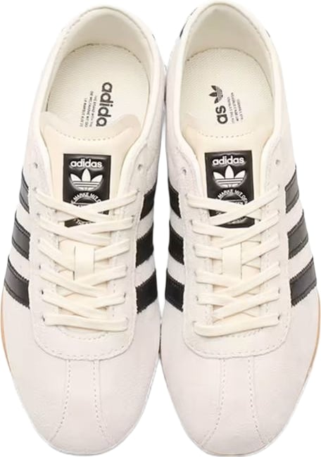 Adidas Originals Black And White Suede Leather Athletic Sneakers