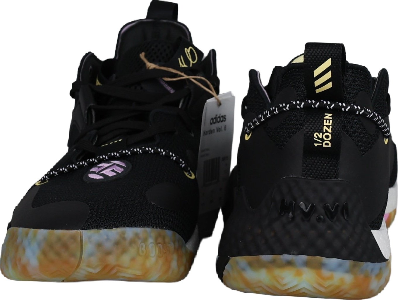 adidas Harden Vol. 6 'Black Marbled' - Size 46 (ARCHIVE)