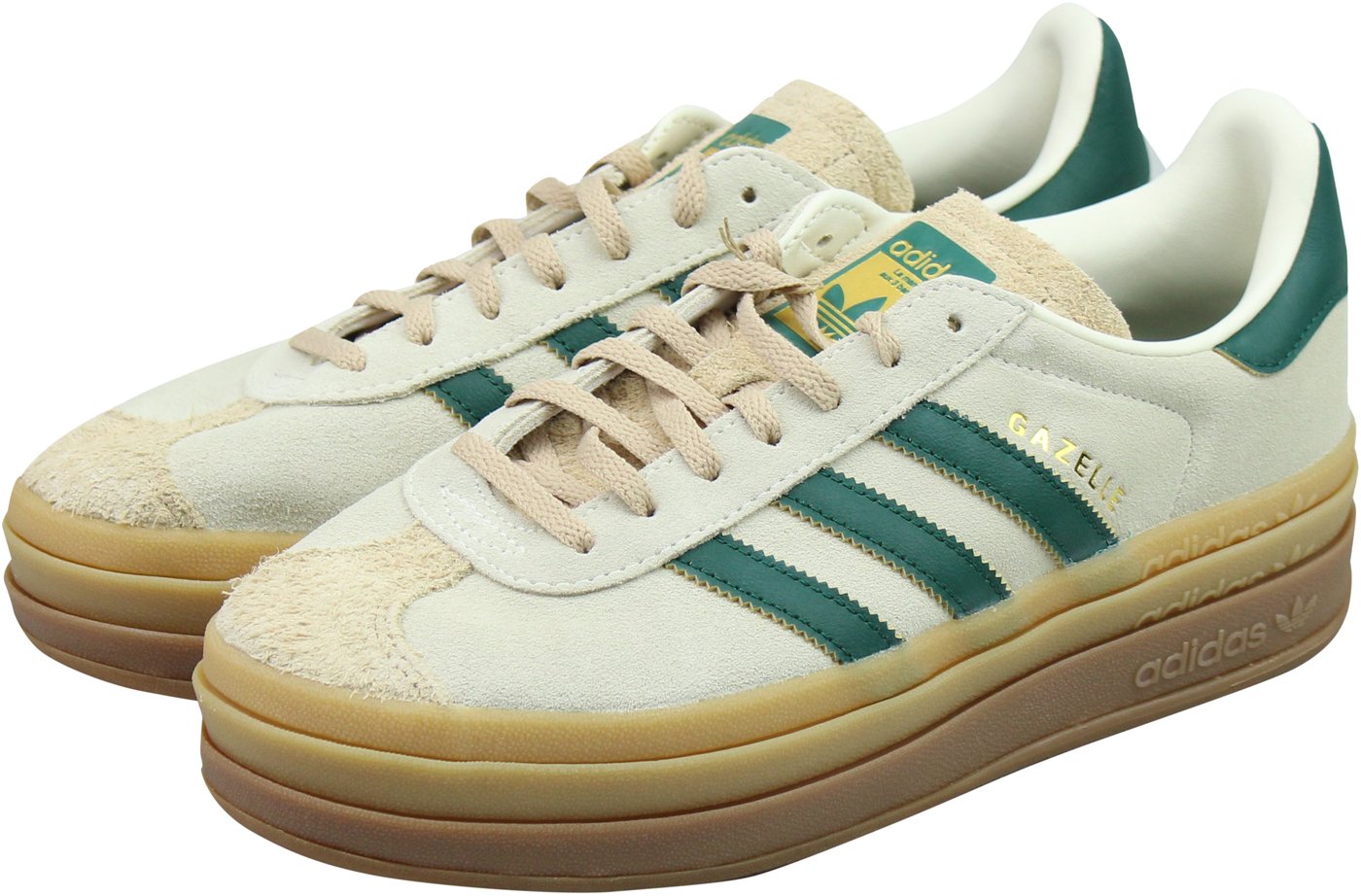 Adidas Gazelle Bold Cream Collegiate Green (Dames)
