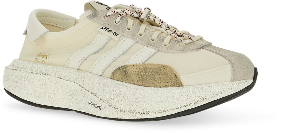 Adidas Cream fabric and leather SL 72 Pro SFTM sneakers