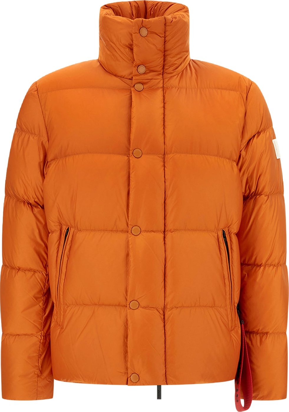 After Label Orange nylon Chamonix down jacket