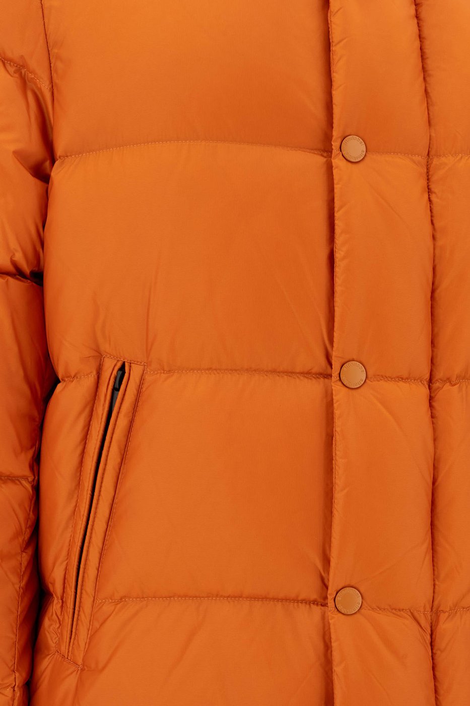 After Label Orange nylon Chamonix down jacket