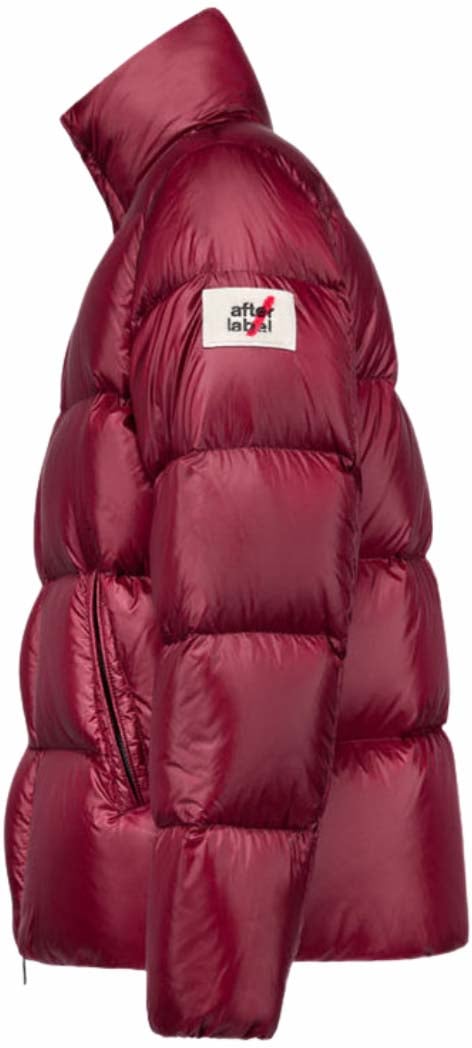 After Label Chamonix Short Down Jacket N051 dark red