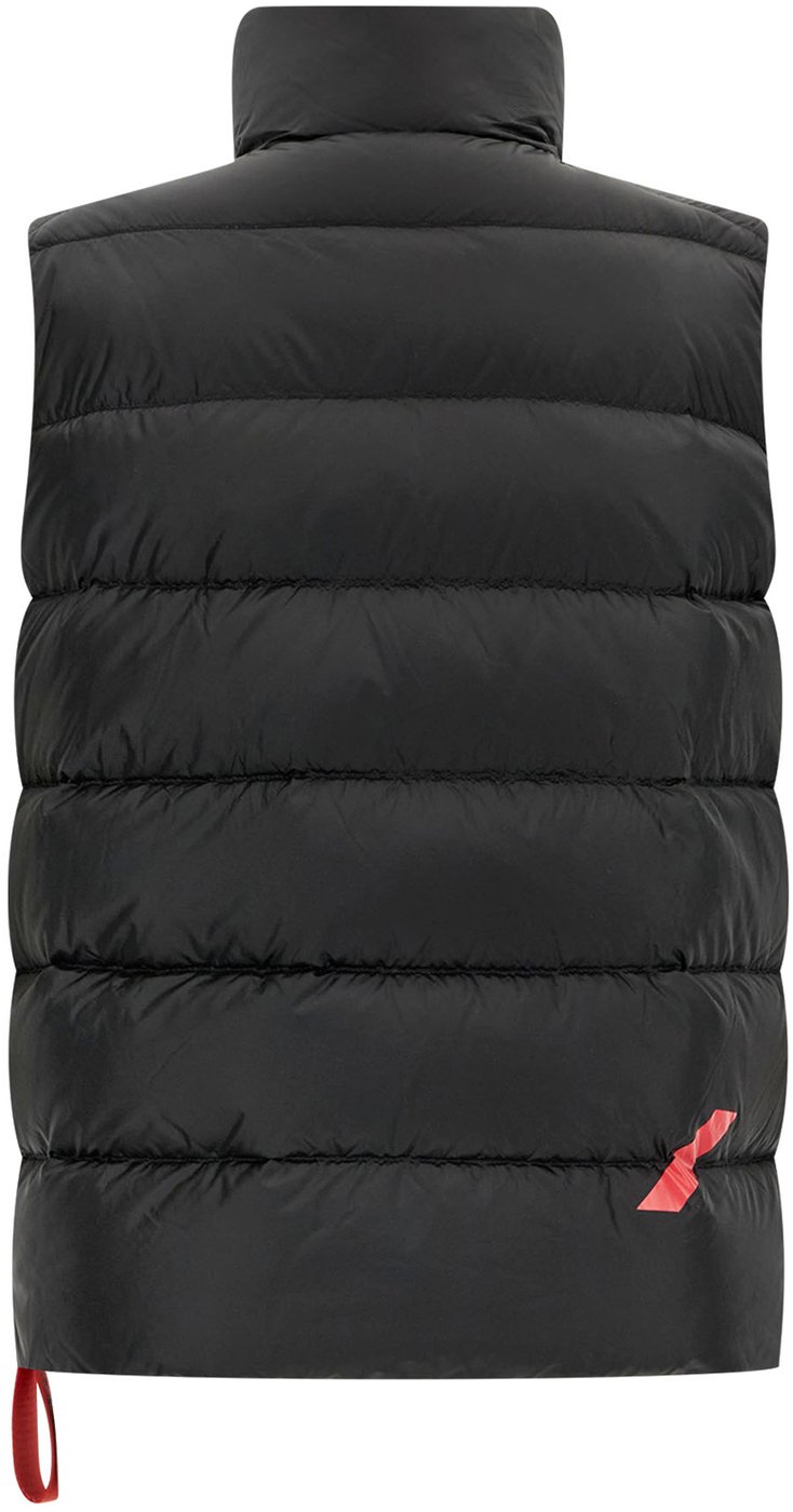 After Label Black nylon Kirovsk sleeveless down jacket