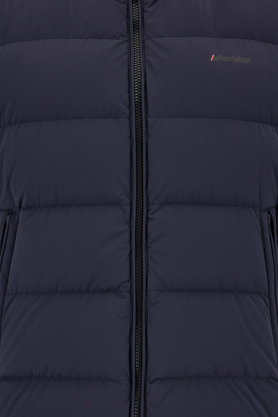 After Label Blue stretch nylon Kirovsk sleeveless down jacket