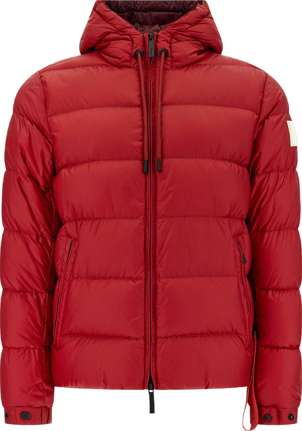 After Label Tiziano red nylon Verbier down jacket