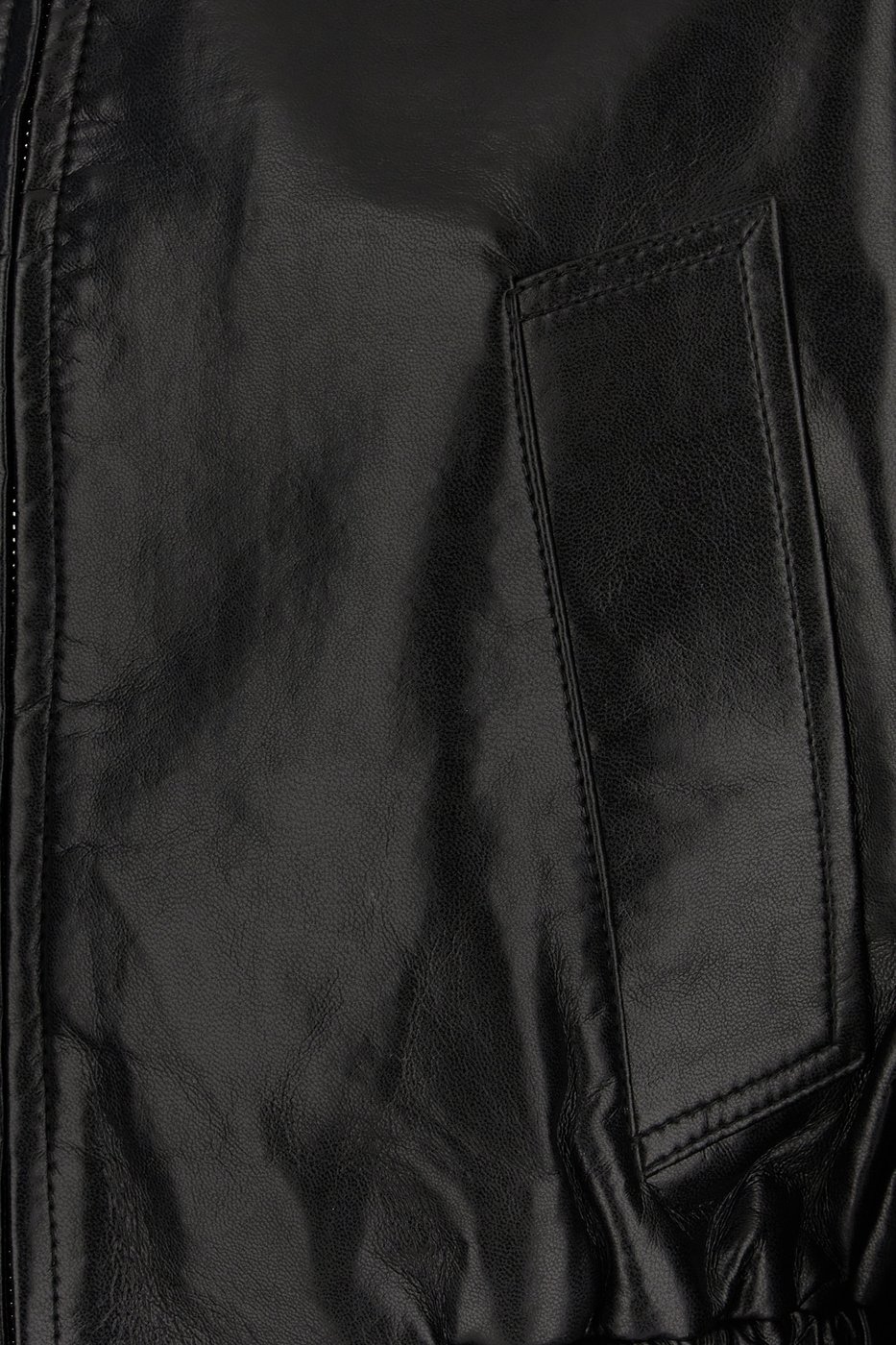 Agolde Black leather blend jacket