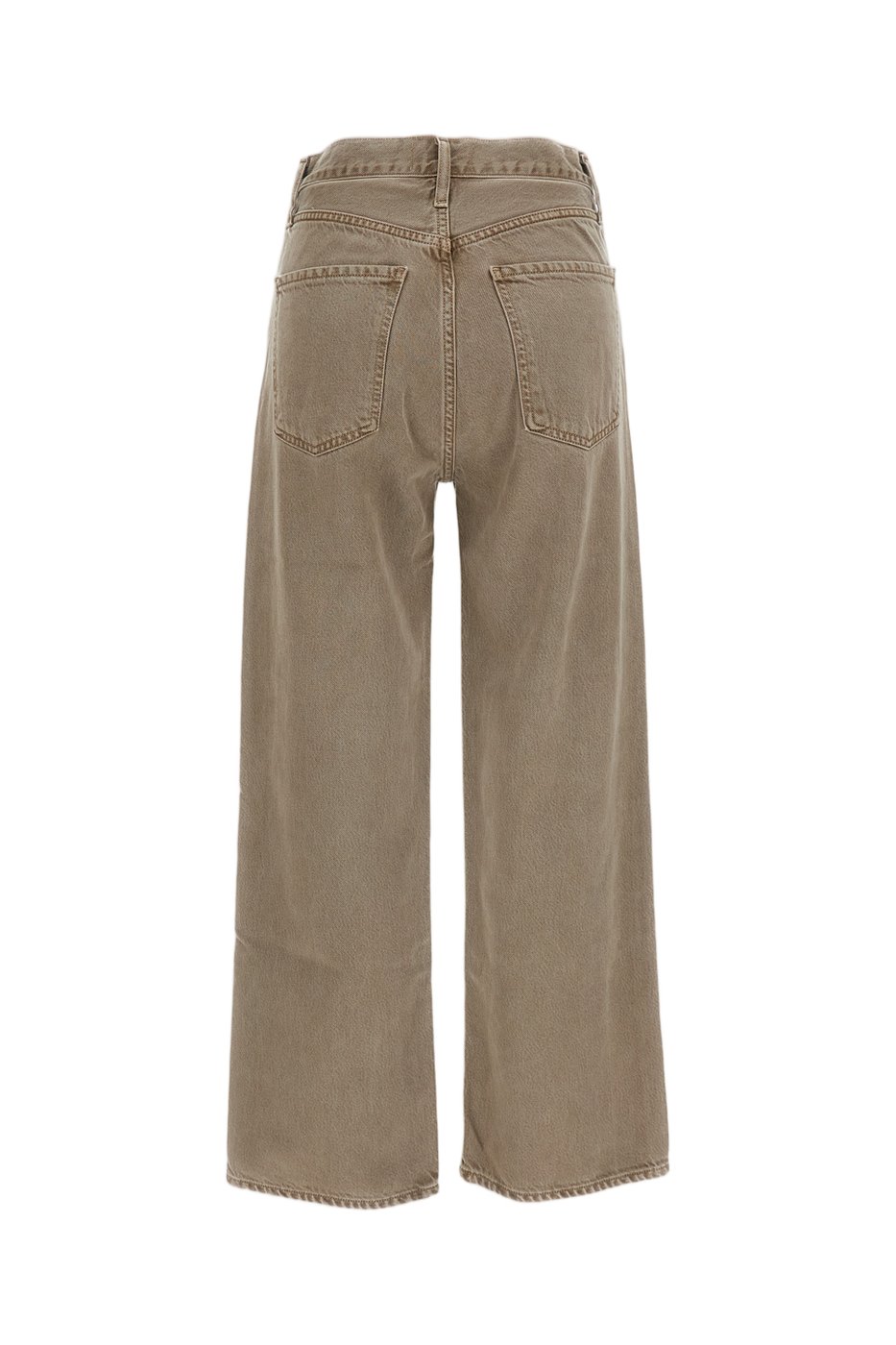 High-Rise Wide-Leg Jeans in Rigid Denim with Classic Five-Pocket Design