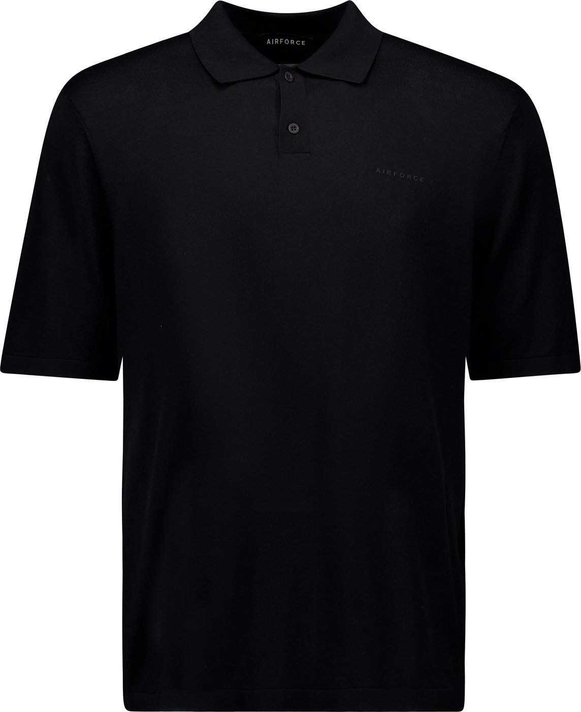 Airforce KNITTED POLO SHIRT VEM1200 901 True Black
