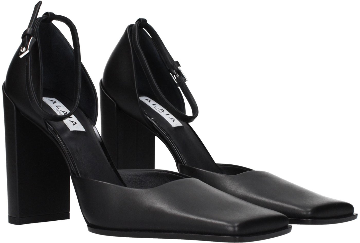 Alaïa Black Leather High Heel Pumps