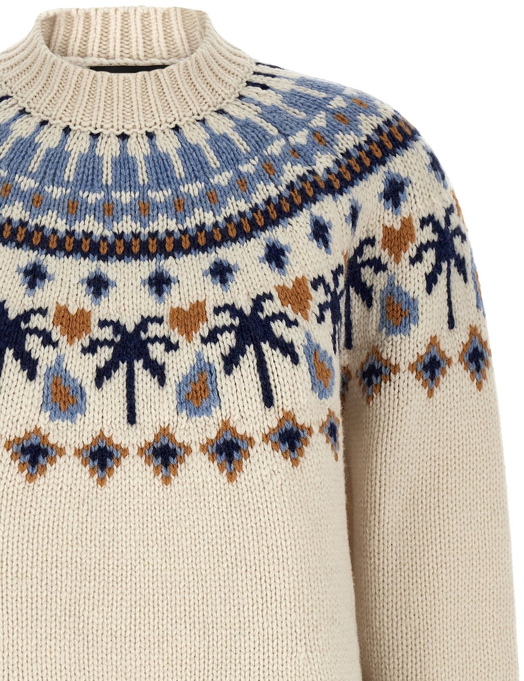 Sweet Winter Patterned Knitted Sweater