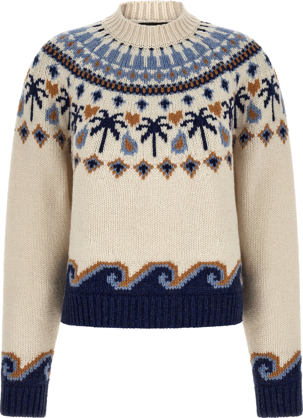 Sweet Winter Patterned Knitted Sweater