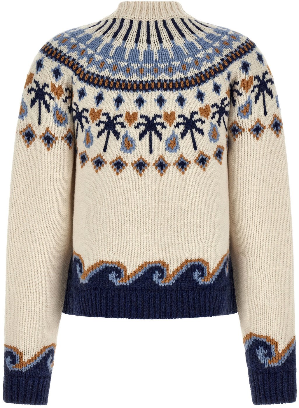 Sweet Winter Patterned Knitted Sweater