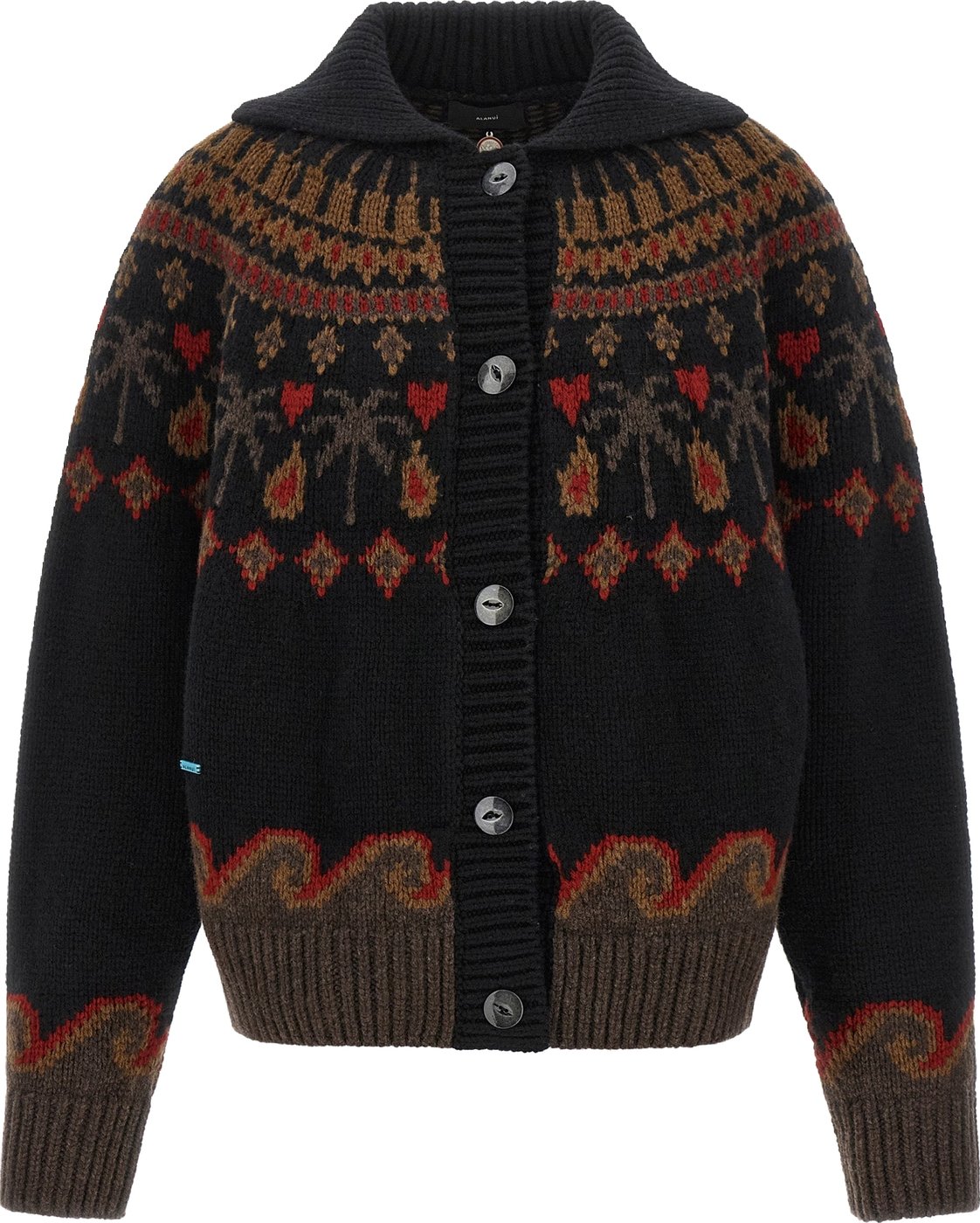 Alanui Multicolor Virgin Wool Cardigan