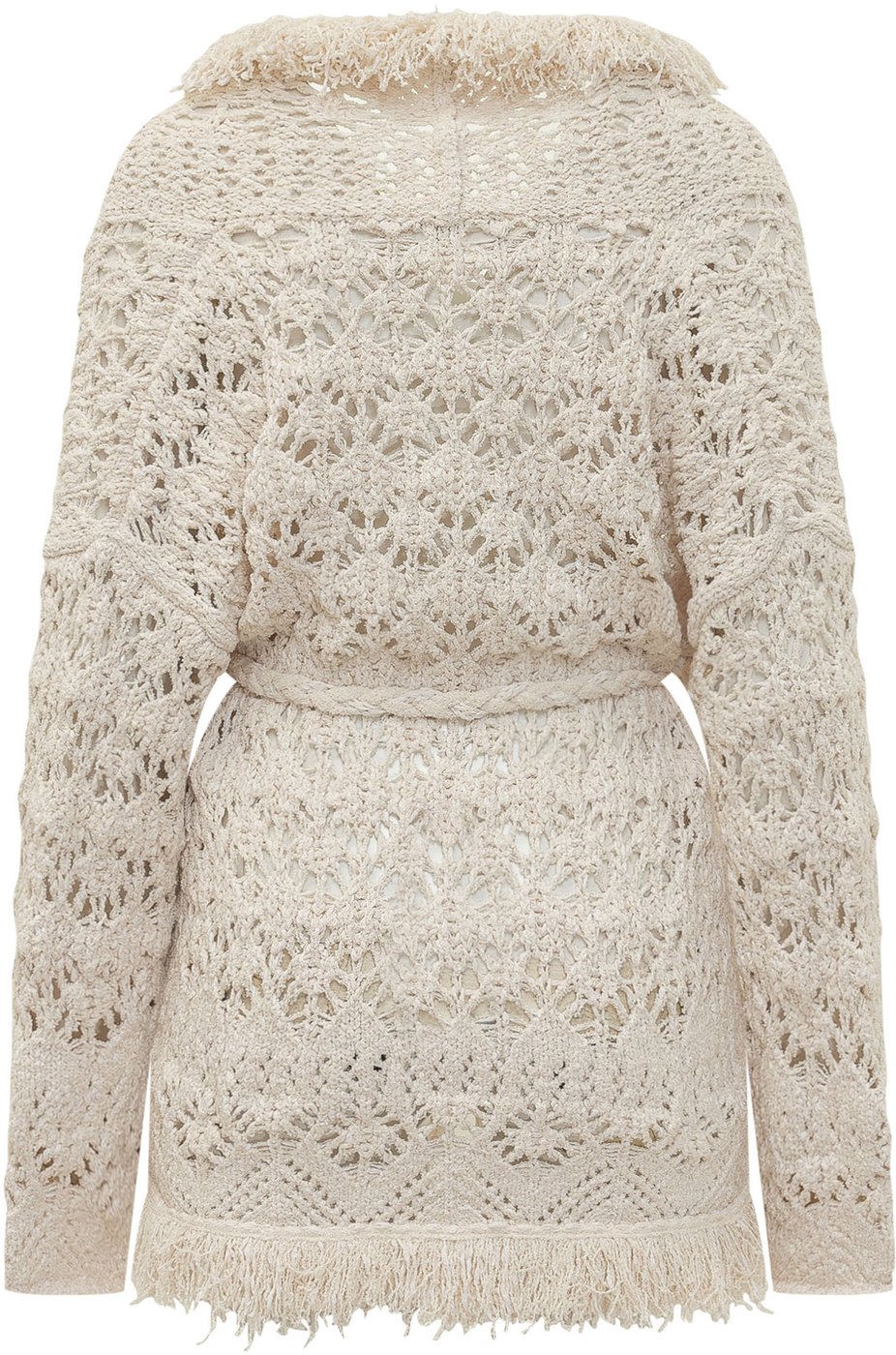 Cardigan Lagoon Romance con Cintura e Lavorazione Traforata