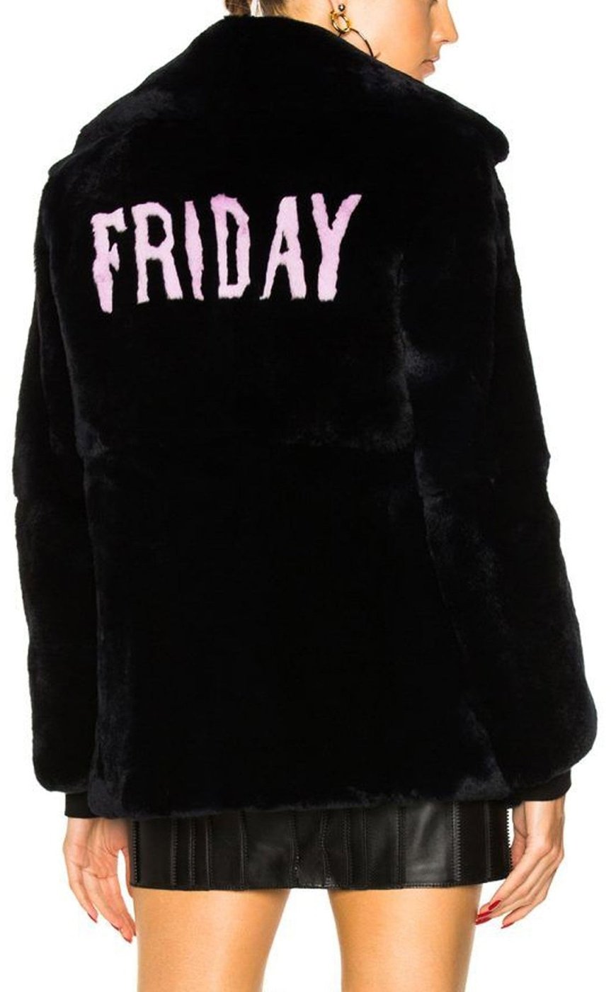 Alberta Ferretti Friday Rabbit Fur Jacket