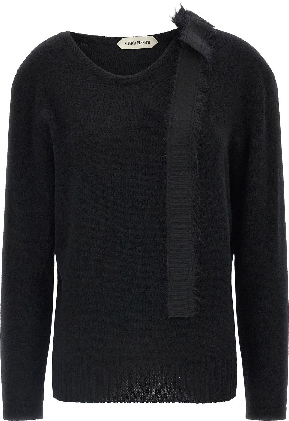 Alberta Ferretti Black Cashmere Cardigan