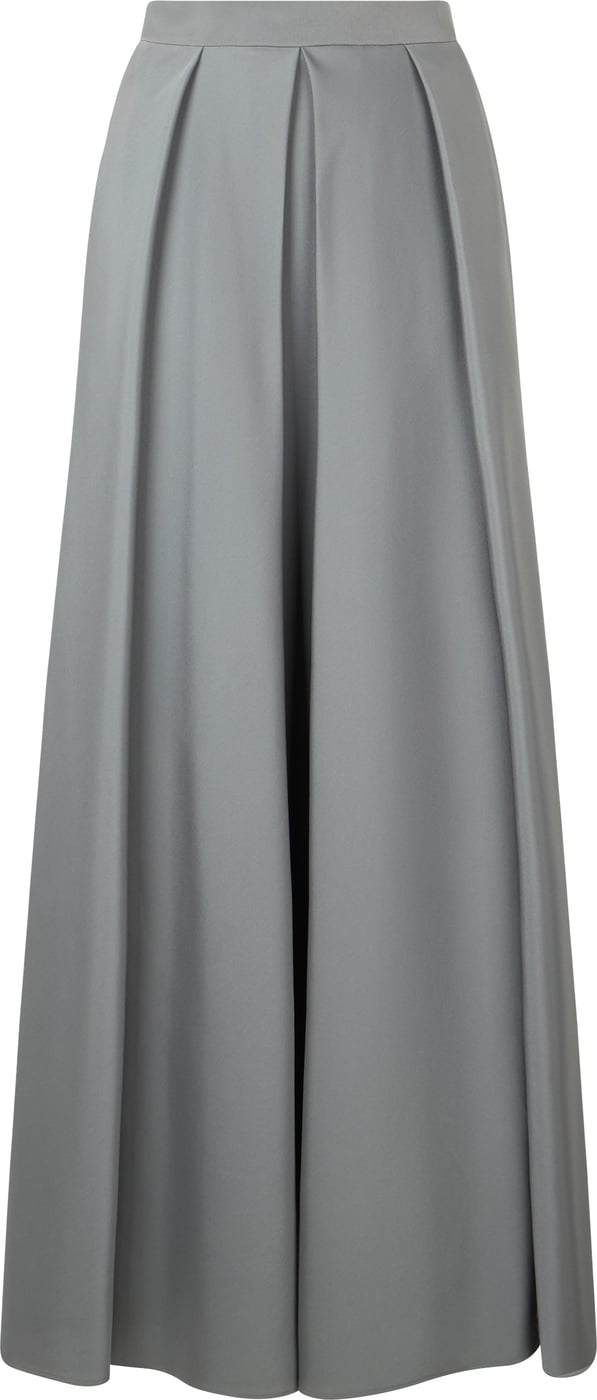 Long elegant gray skirt, comfort and style assured