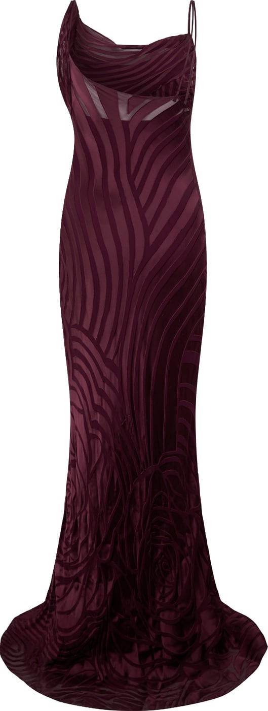 Long dress with thin straps