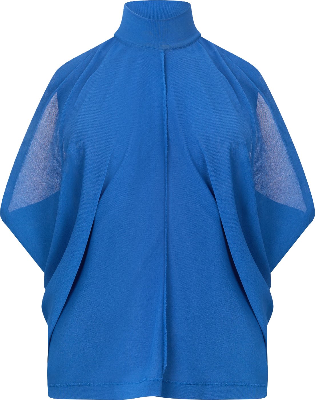 Loose blouse with high collar