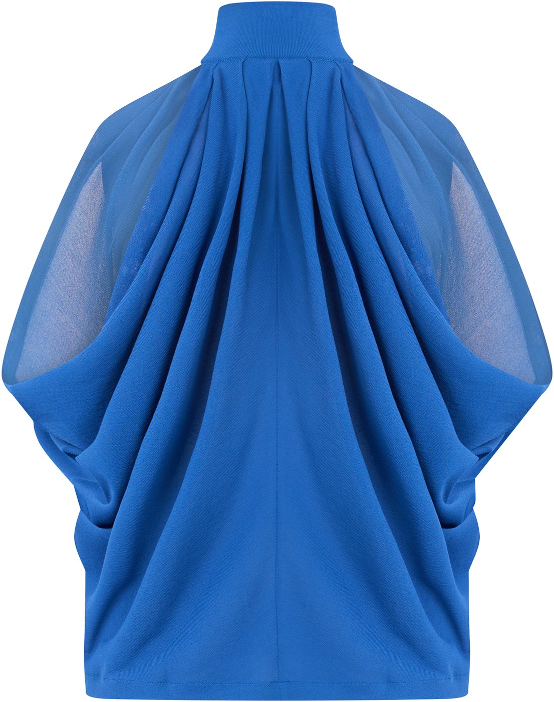 Loose blouse with high collar