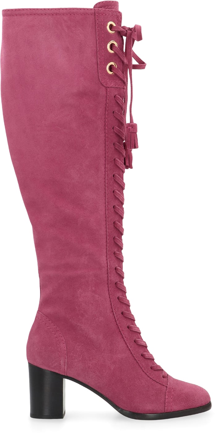 Suede leather boots
