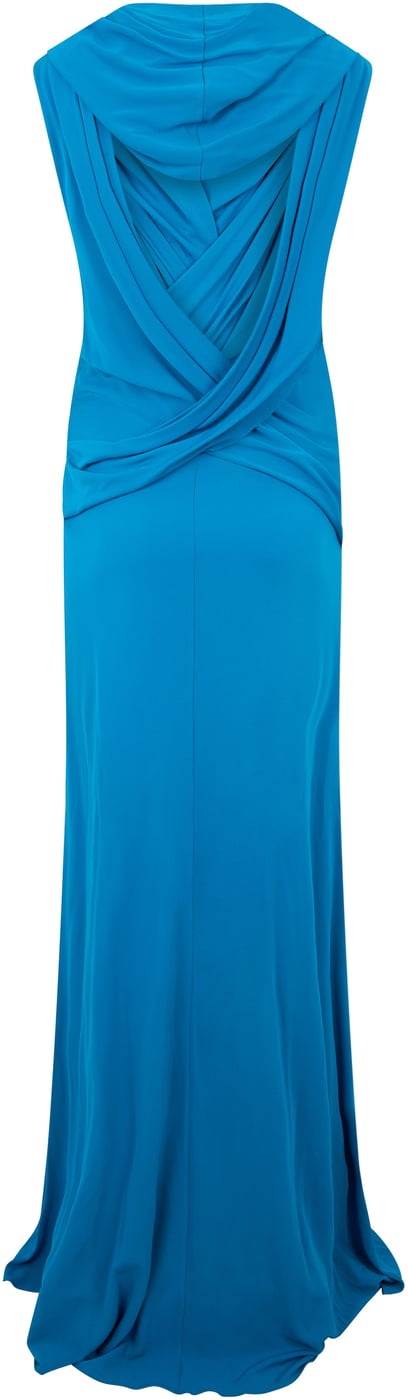 Elegant Long Blue Dress for Special Occasions